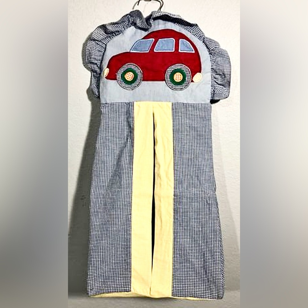 Kids Line, Hanging Red Car Diaper Storage Bag or Hanging Storage for Anything